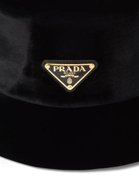 Prada Chapéu Bucket Com Logo Triangular 